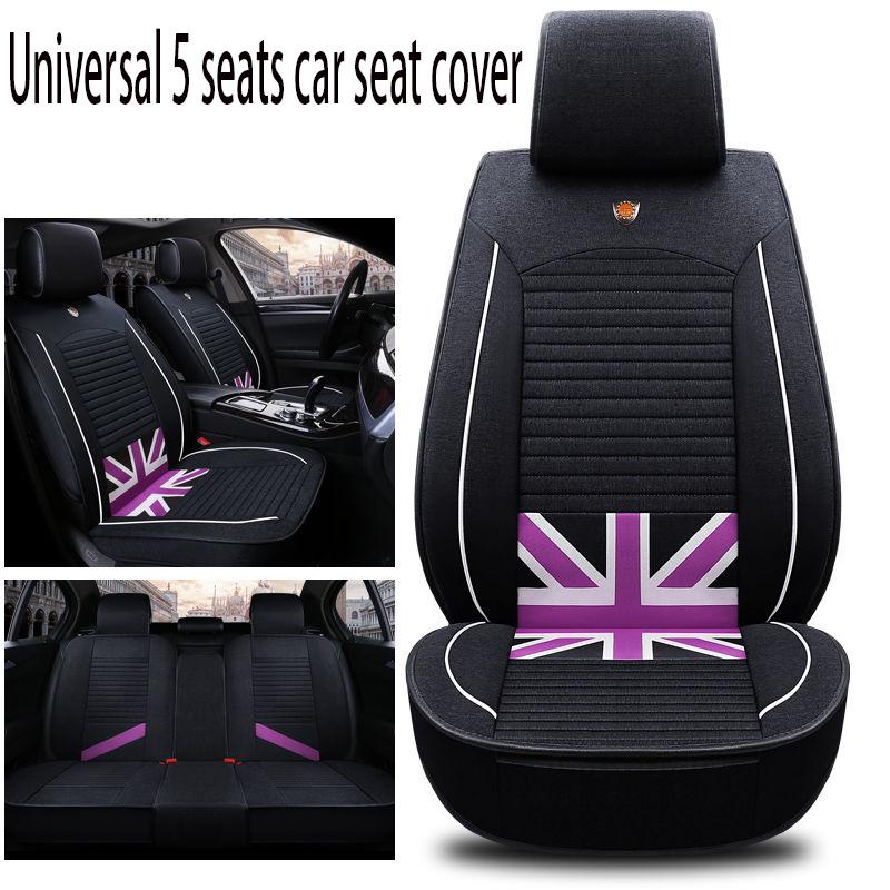 Auto Seat Cushion Leather 5 seats Universal Car seat cover Waterproof Car Seat Cover Universal 5 set