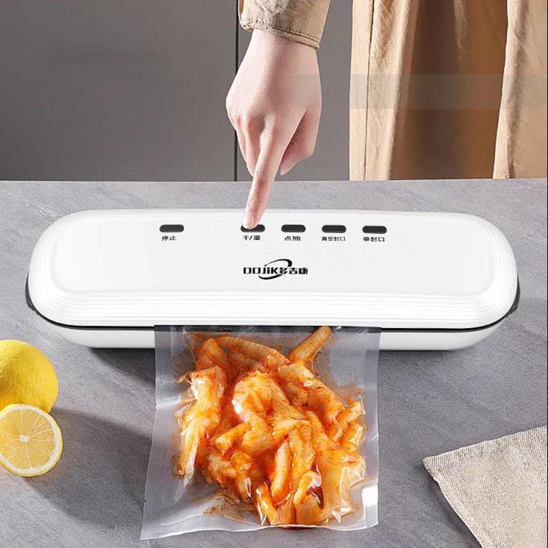 For Free 10Pcs Bags Food Vacuum Sealer 220V/110V Automatic Commercial Household Food Vacuum Sealer Packaging Machine