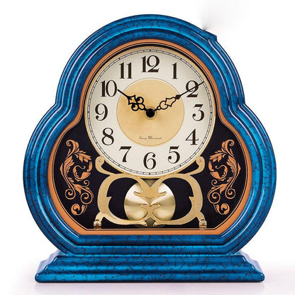 Home Living Room Desk Clock Fashion Mute Bedroom Desk Clock Ornaments Quartz Clocks Creative Fashion Decorative Clocks