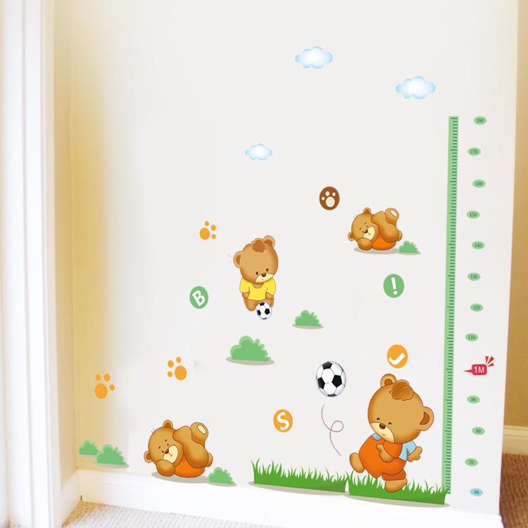 Children's room kindergarten decorative wall stickers growth partners PVC