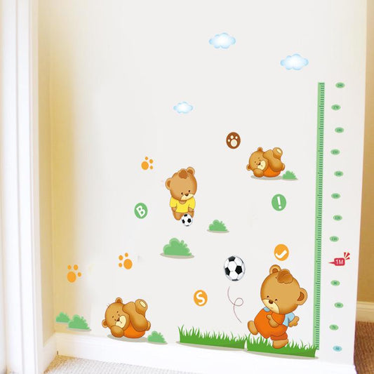 Children's room kindergarten decorative wall stickers growth partners PVC