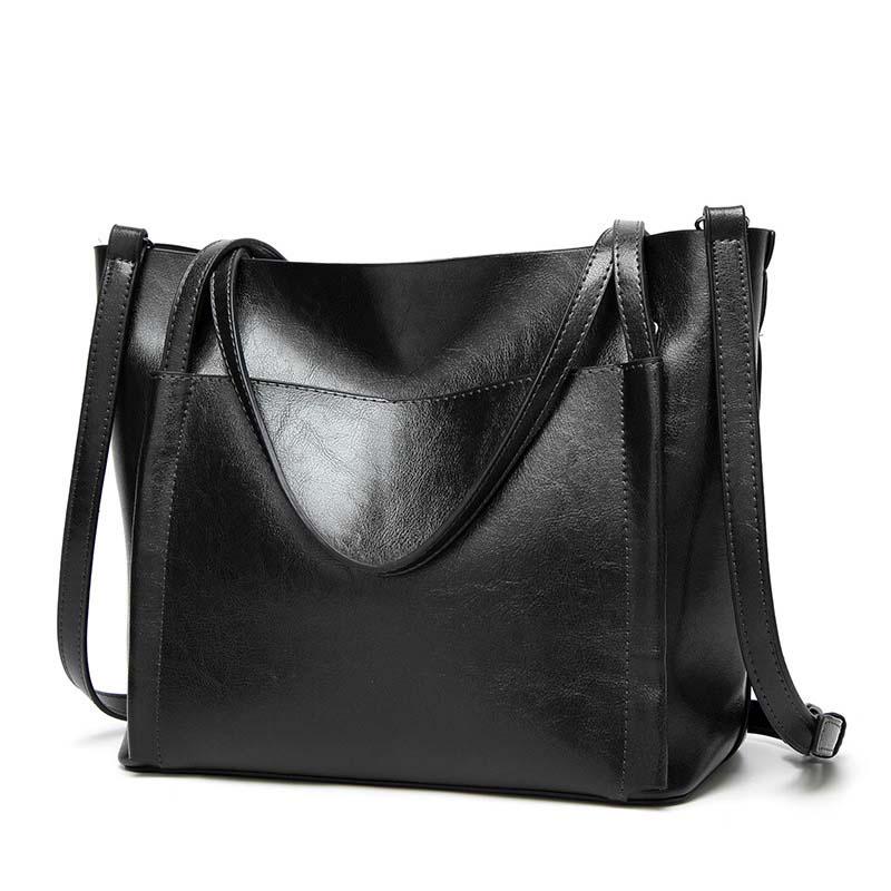 Genuine Leather Cowhide Women's Bag Messenger One-shoulder Portable All-match Large-capacity Bag