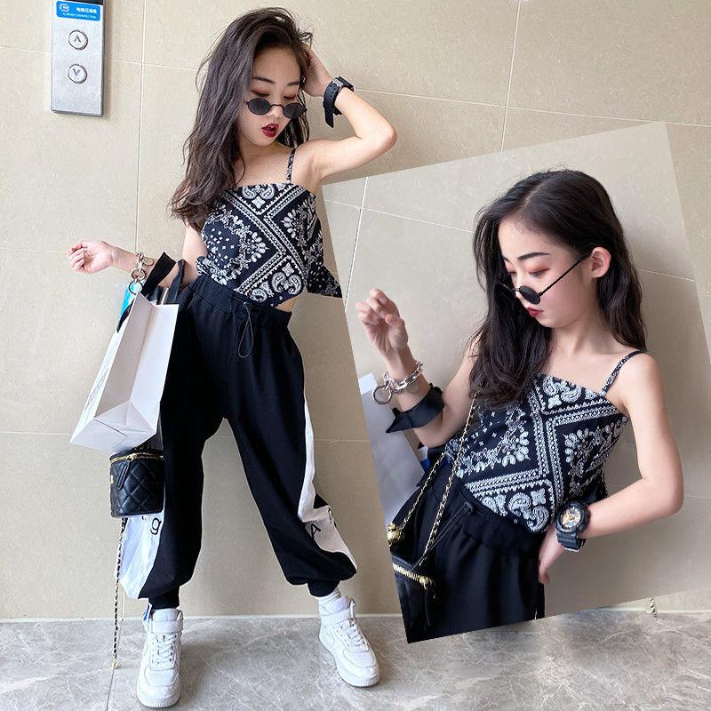 Summer Kids Cute Broken Flower Vest Short Sleeve Tops Korean Style Slash Neck Slim Vest for Children Girls