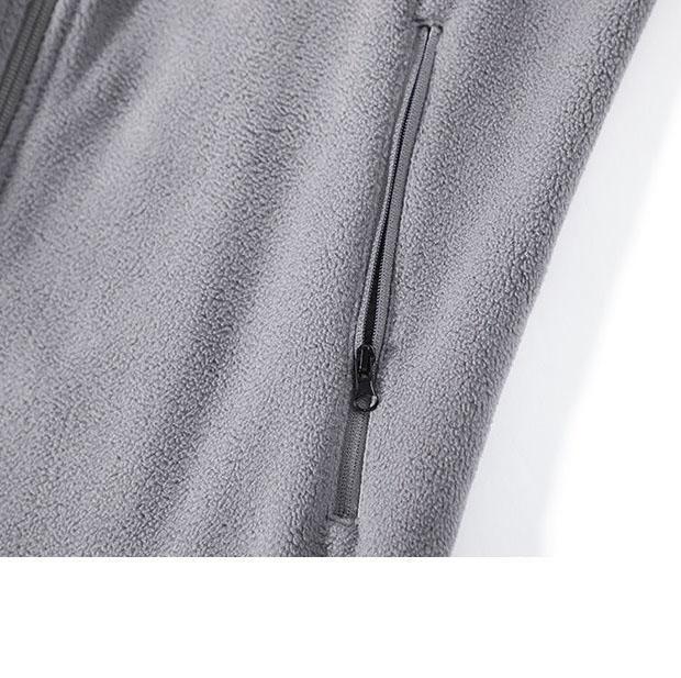 Fleece Jacket Trend Men's Jacket Autumn and Winter Thickening Polar Fleece Cardigan Stand-collar Jacket Jacket