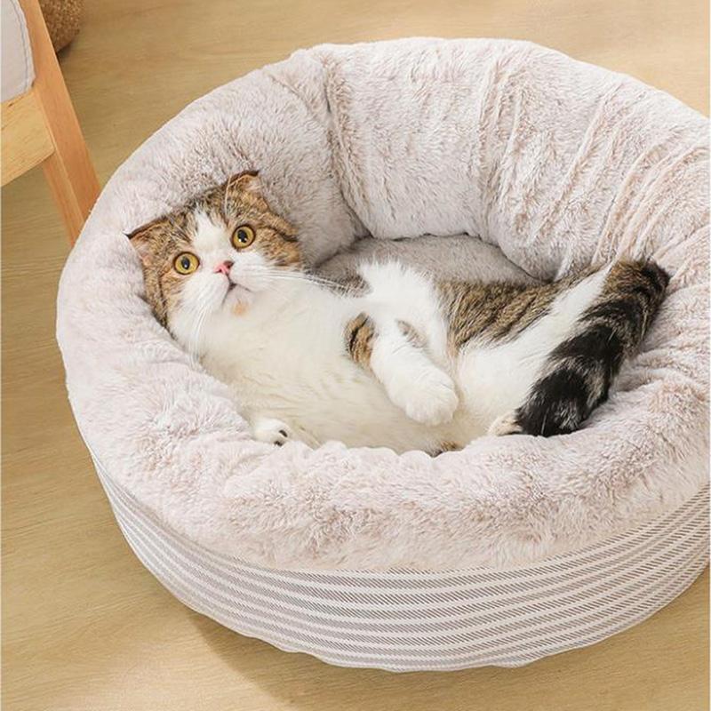 Warm winter cat litter semi-enclosed dogs litter house villa cat bed deep sleep kennel Dog Bed Mat Plush Soft Warm Pets Nest Cushion Sleeping Sofa