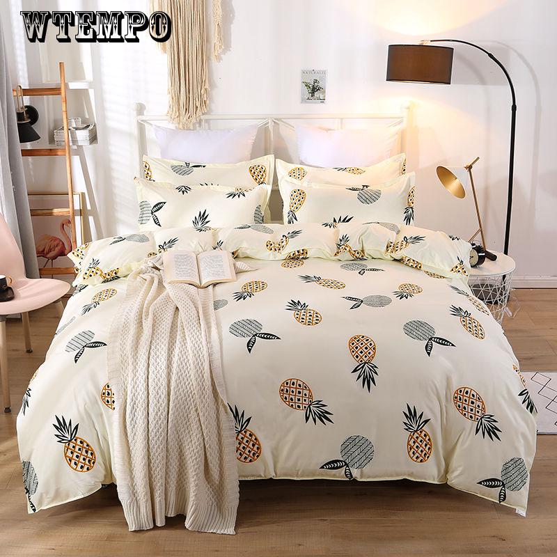 Comfort Polyester 3Pcs Duvet Cover Set Bedspread Fitted Sheet Twin Bedding Set