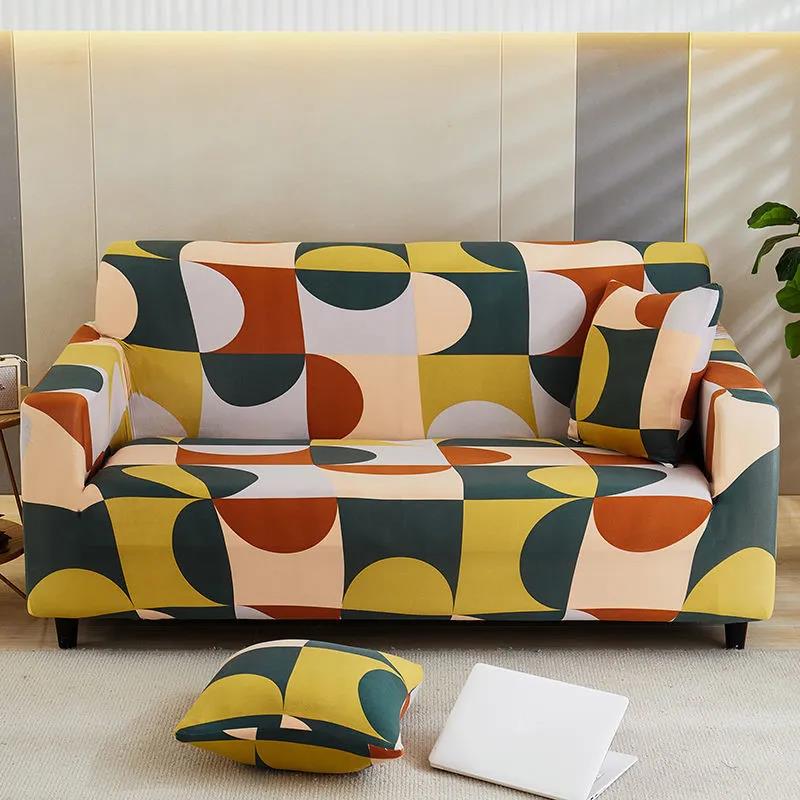 Sofa Decor Elastic Sofa Cover for Living Room Stretch Non-slip Couch Cover Sofa Slipcover Chair Protector