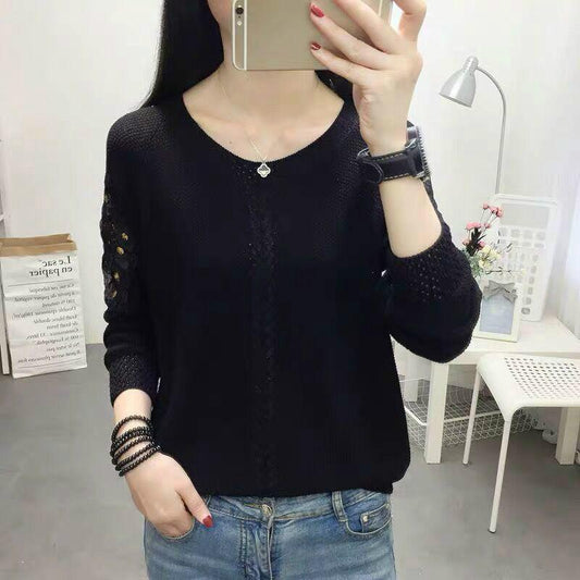 Autumn Thin Women and Pullovers Sweatershirt  Long Sleeve Knitted Sweater