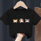 Summer Kids Cute Printing T Shirts Short Sleeve Tops Korean Style O-neck Loose T Shirts For Children Girls and Boys