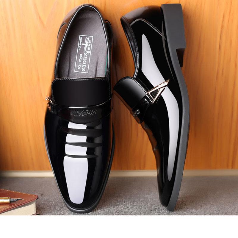 Spring and Summer Pointed Toe Shoes Male Youth Korean Version of The British Fashion Men's Business Shoes Casual Shoes