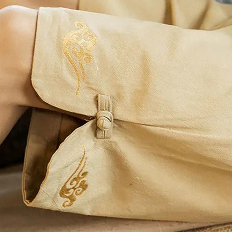 Summer Men's Shorts Loose Straight Five-point Pants Large Size Casual Pants Trendy Wide-leg Beach Pants Men