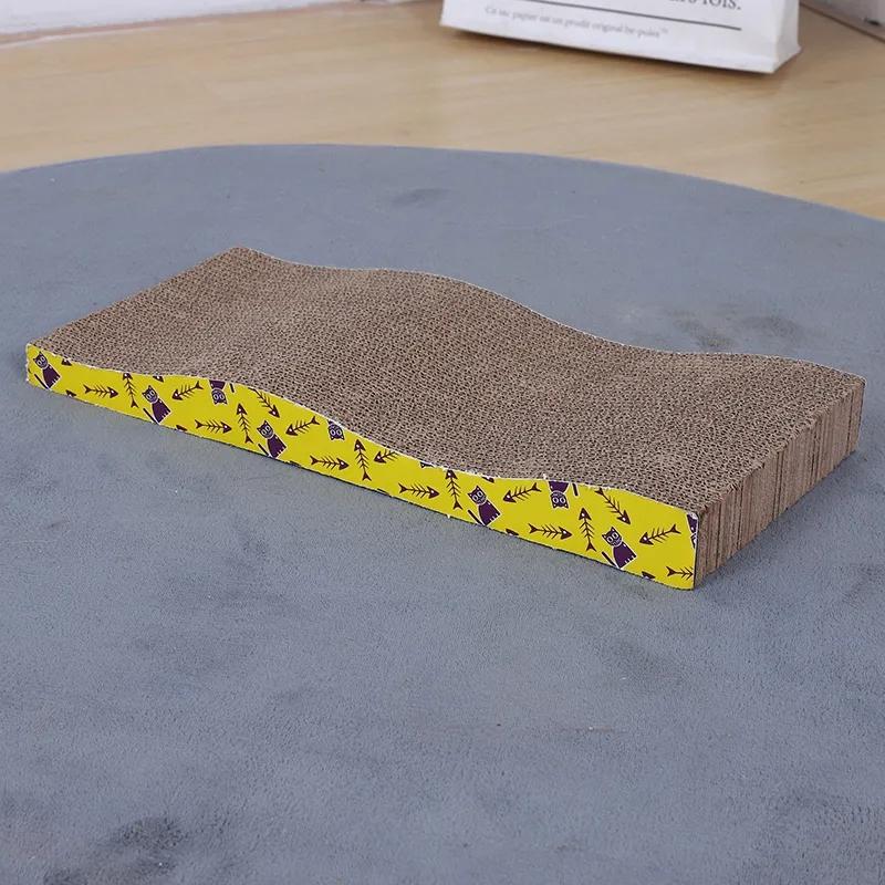 Cat Scratching Board Claw Grinder Cat Claw Board Corrugated Paper Cat Scratching Pad Cat Toy Grinding Scratching Board Cat Litter Toy Pet Supplies