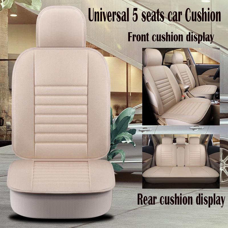 Universal Leather 5 set Auto Seat Cushion 5 seats universal car seat cover Waterproof Car Seat Cover