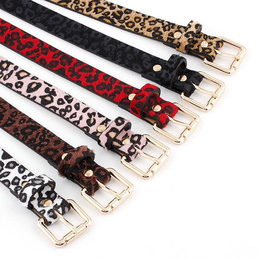 Belt Women Waist Band Leopard Color Belt Dress-in Belt Clothing Accessories