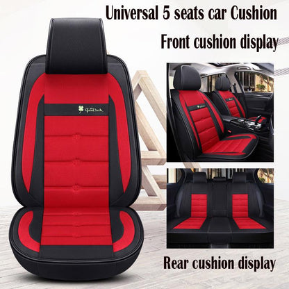 Universal car seat cover Waterproof Car Seat Cover Universal Leather 5 set Auto Seat Cushion 5 seats