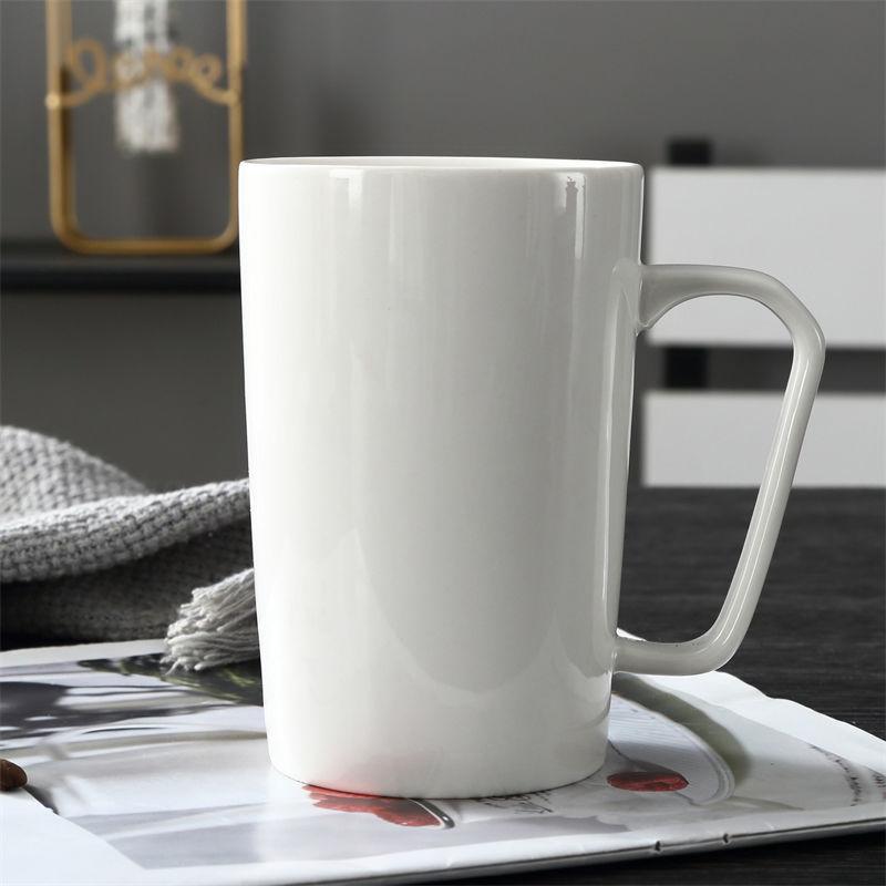 Creative Ceramic Cup Couple Mug Gift Cup with Lid Spoon Male and Female Household Water Cup Breakfast Milk Coffee Cup