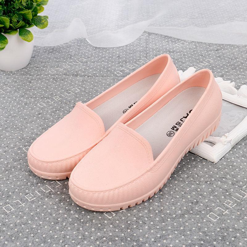 Women's Spring and Autumn Large Size Shoes Female Solid Color Soft Flat Heel Casual Single Shoes