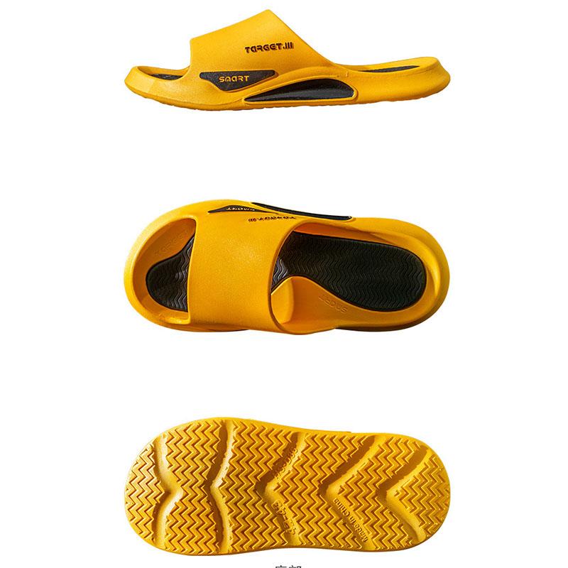 Couple Slippers Summer Outdoor Beach EVA Slippers Bathroom Bathing Slip Slippers Letters Soft Slippers Fashion