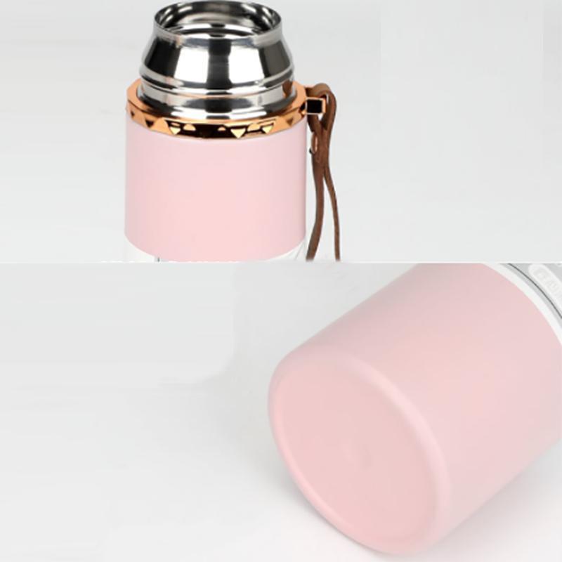 304 Stainless Steel Heat Preservation Handle Double Cover Portable Men and Women Style Simple Portable Water Cup