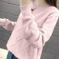 5 Colors Women Solid Color Skin-friendly Sweaters Turtleneck Rhombus Bottoming Knitwear