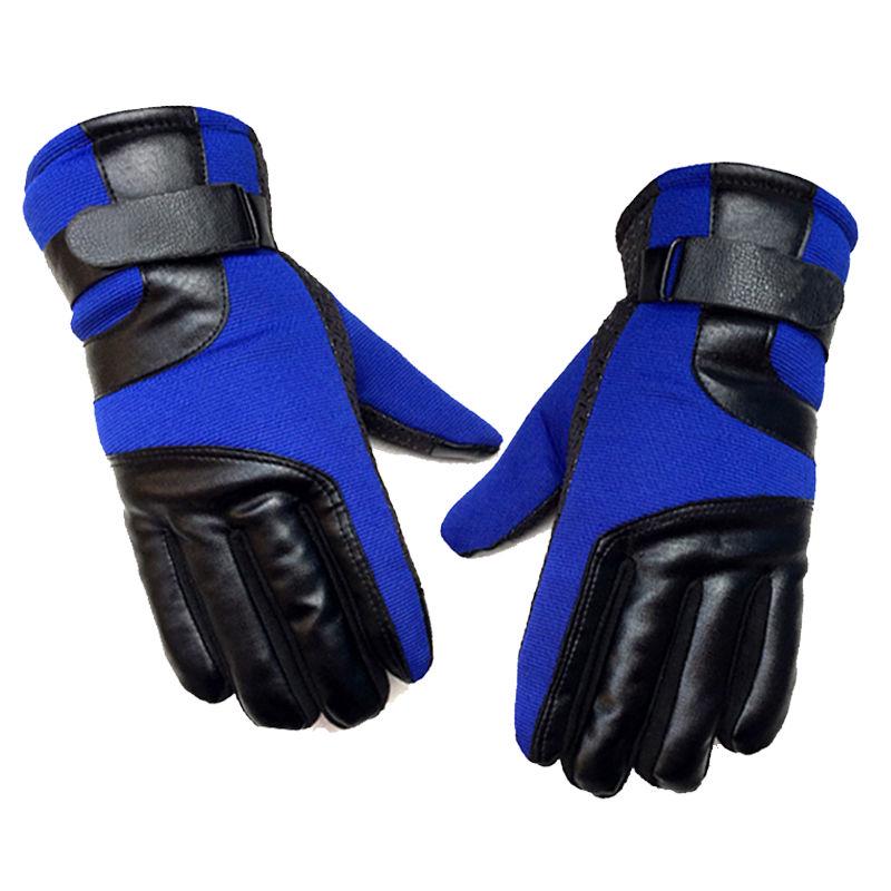 Winter Warm Leather gloves Thick gloves Man fashion gloves Plush Cotton gloves Windproof gloves