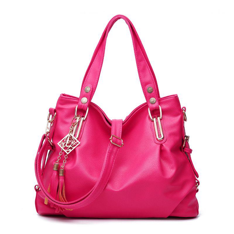 European and American style Shoulder Handbag Trendy wild Woman bag Patent leather bag Big capacity