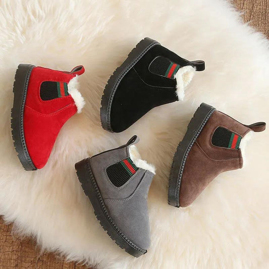 Children's Cotton Shoes Boys' Winter Plus Baby Cotton Shoes Girls' Big Cotton Boots Children's Snow Boots