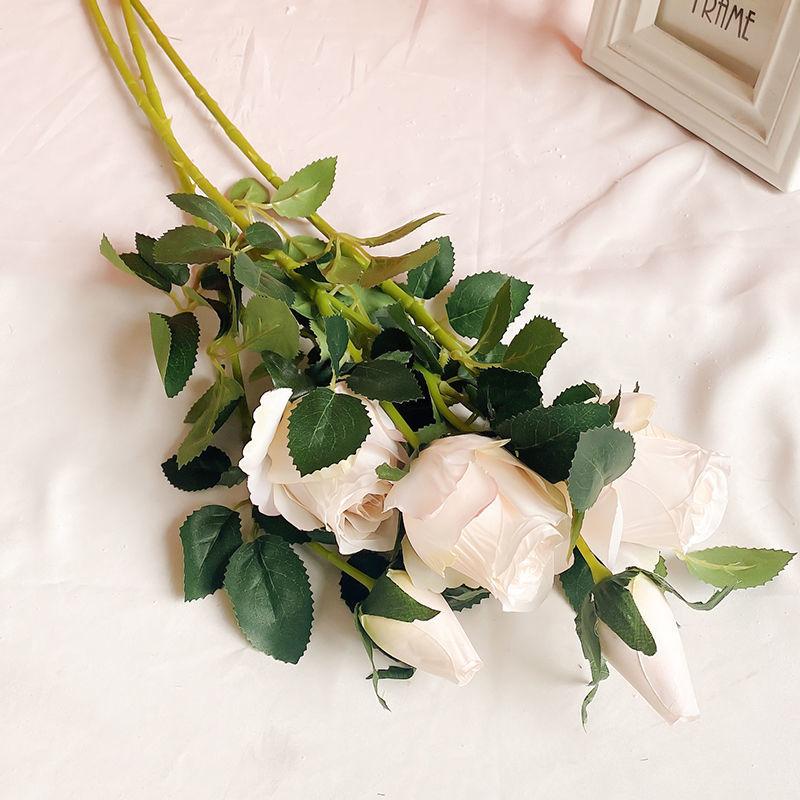 Bulgarian Rose Bouquet Simulation Flower Bone Photo Props Fake Flowers Home Table Decoration Living Room Decoration