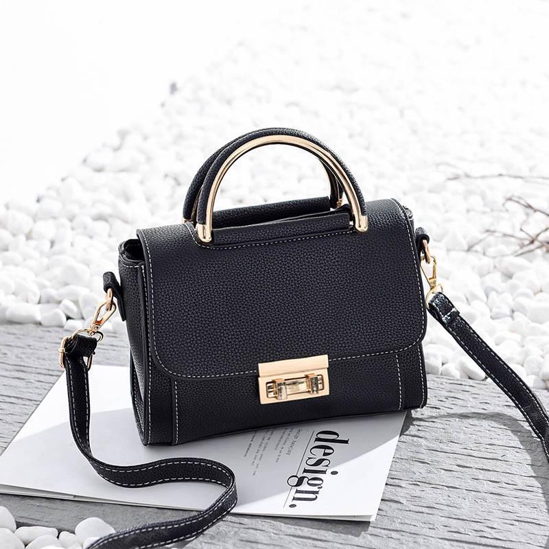 Crossbody Bag Women Leather Buckle Scratch-resistant Waterproof Large-capacity Shoulder Bags Handbag