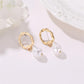 Fashion Earrings Simple Asian Gold Geometric Wave Pearl Earrings Earrings Fashion Wild Accessories