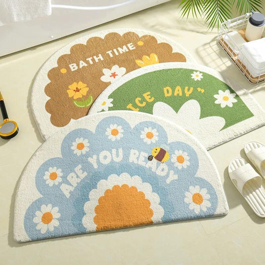 Bathroom toilet absorbent floor mats kitchen floor mats bathroom non-slip mats door entrance door mats bedroom carpets