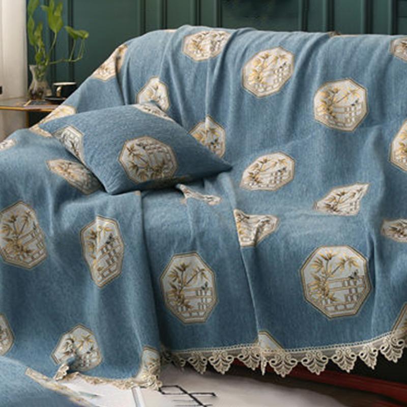 Simple Four Seasons Universal Universal Cover Sofa Cover Blanket Anti-cat's Claw Thick Anti-skid Cloth Dustproof Sofa Towel