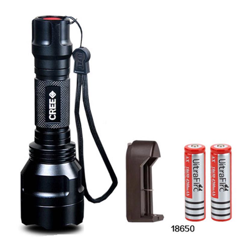 C8 Strong Light Flashlight Rechargeable Super Bright Multi-function Long-range Mini Led Special Force 5000