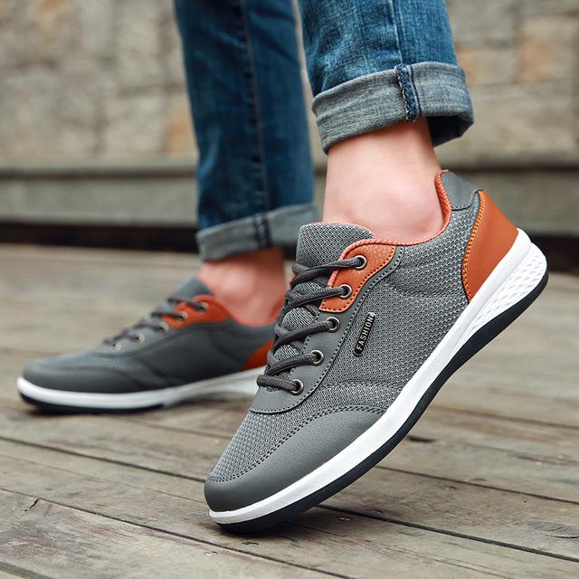 2020 New Men Shoes Lace-Up Fashion Breathable Men Casual Shoes Brand Men Sneakers Men FLats