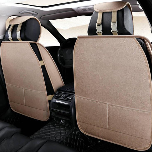 Car seat cushion linen seat cover fully surrounded car seat cover four seasons universal seat cover