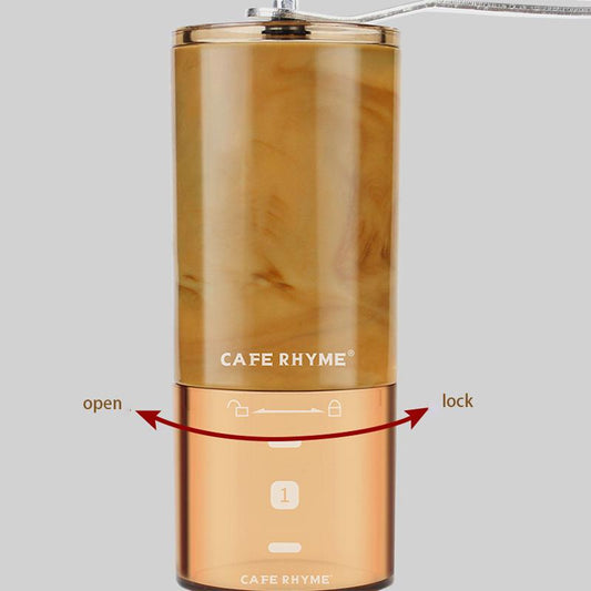 Portable Hand Crank Coffee Machine Detachable Household Manual Grinder for Whole Grains Coffee Grinder Glass Coffee Grinder