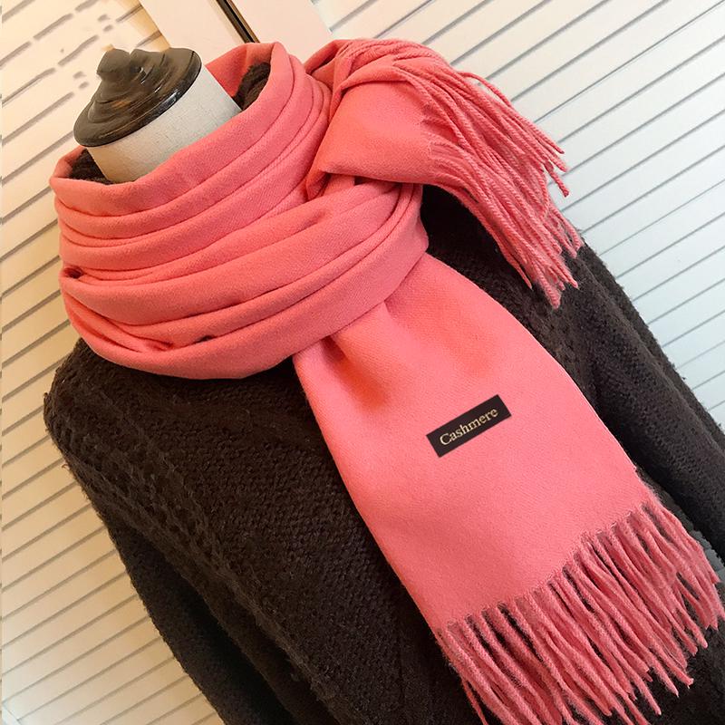 Cashmere Scarves  Autumn Winter Scarf Soft Warm Lady Girls Wraps Thin Long Scarf Female Shawl