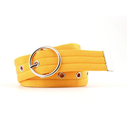 Waist Belt Men Waist Belt Nylon Double Buckle Waistband Personality Accessories