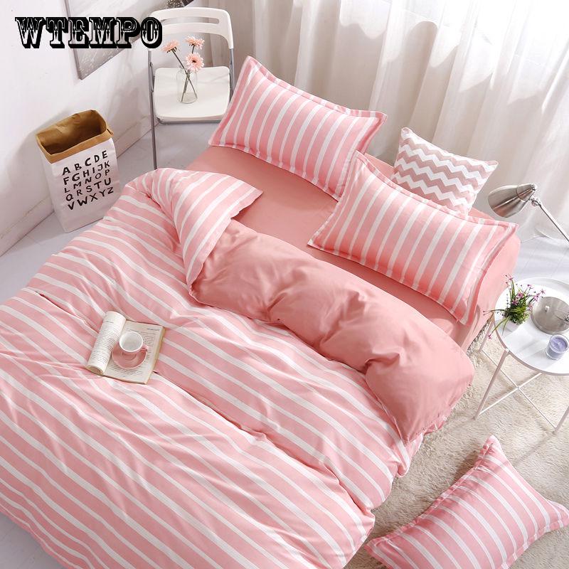 Home Textile Gypsophila Bed Linens 4pcs Bedding Sets Duvet Cover Bed Sheet Duvet Cover Set