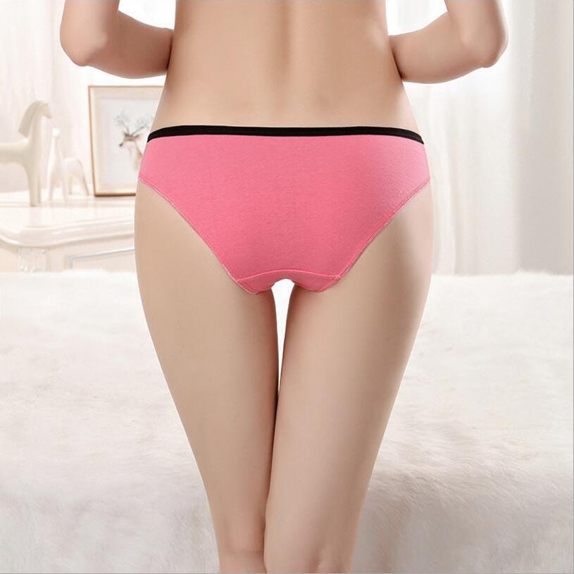 Sexy Plus Size Panties Women Cotton Underwear Mid Waist Seamless Breathable Knickers 6pcs/lot