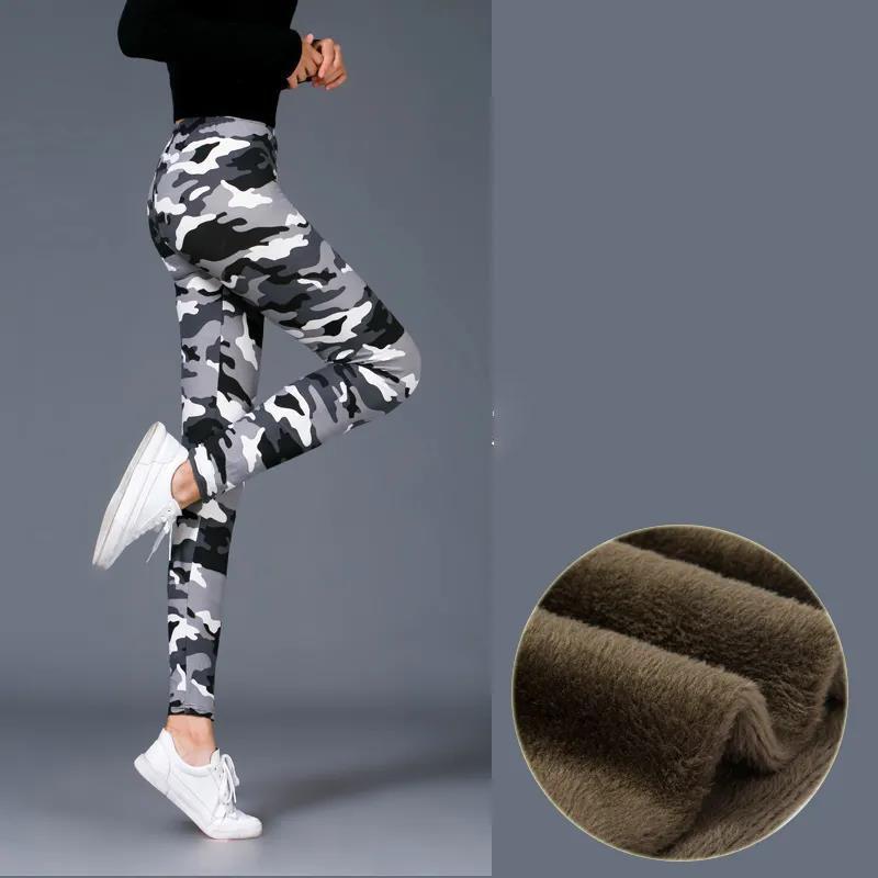 High-waist Korean Leggings Ladies Outer Wear Trousers Tight-fitting Winter Thick and Velvet Warm Winter Women's Pants