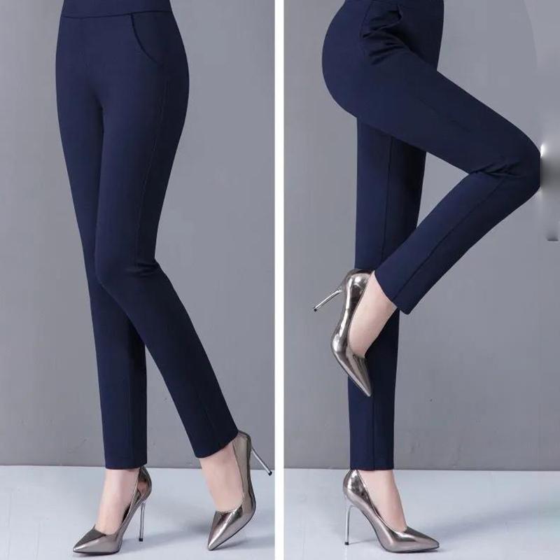 High-waisted Leggings, Spring and Summer Plus Size Loose Korean Version Was Thin, Black Casual Straight-leg Pants Women