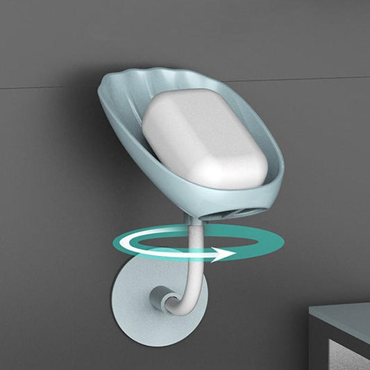 Soap Dish Drain Free Punching Household Toilet Bathroom Kitchen Vertical Suction Cup Wall Hanging Soap Holder Soap Shelf