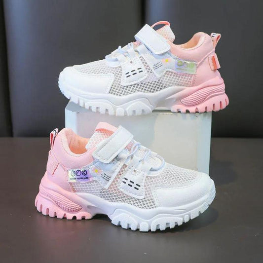 Children's Shoes Summer Girls Princess Breathable Net Shoes Boys Sports Shoes Student Running Shoes