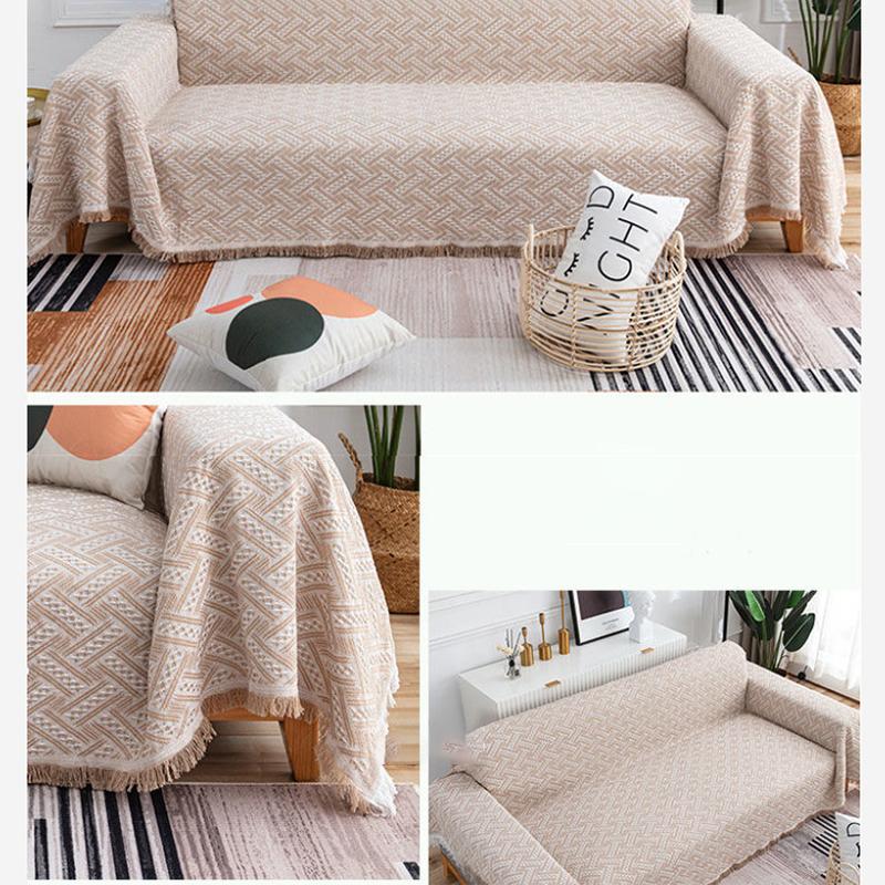 Scandinavian Style Sofa Towel Sofa Cover Four Seasons Universal Sofa Cushion Cover Cloth Dustproof Cloth Double-sided Available