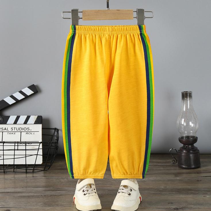 Summer Anti Mosquito Pants Children's Boys' and Girls' Pants Thin Baby Sports Pants Lantern Pants