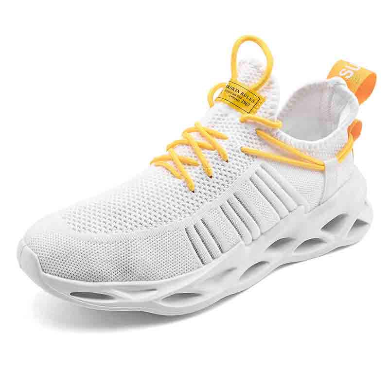 Plus Size 36-47 Fashion Summer Men Mesh Sneakers Low-top Wear-resistant Running Basketball Shoes Non-slip Shockproof Blade Shoes