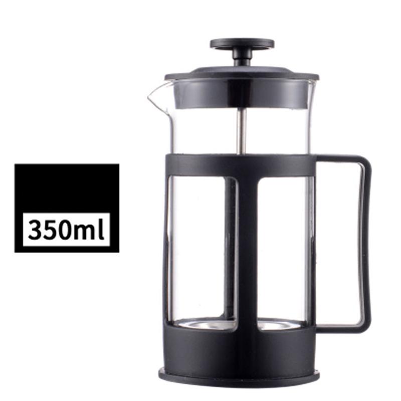 350ml/600ml French Press Glass Coffee Maker Kettle Manual Glass Tea Pot with Handle Espresso Maker Cafetiere with Filter