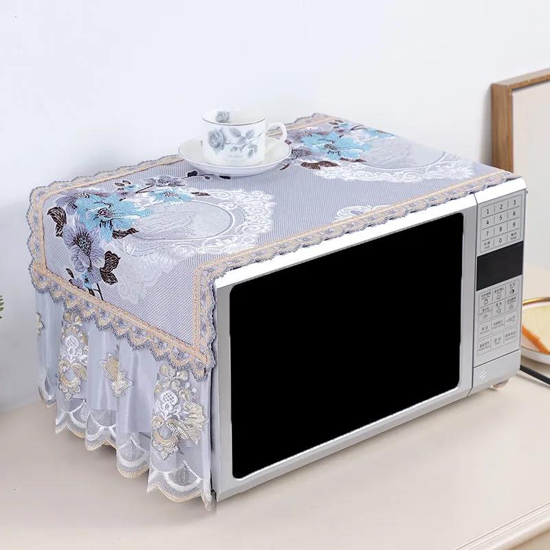 European-style Fabric Microwave Oven Cover Cloth Cover Cover Oil-proof Cover Towel Microwave Oven Dust Cover