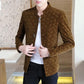 Fashion Men's Suit Korean Style Slim Casual Single Velvet Youth Suit